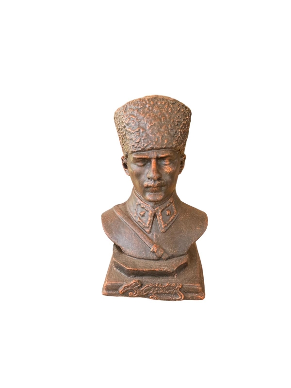  Mustafa Kemal Atatürk Büstü 15x10 Cm Heykel Biblo Hediyelik Dekoratif Aksesuar 